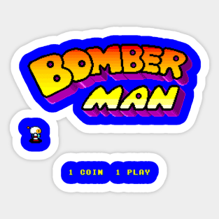 Bomberman Arcade Start Sticker